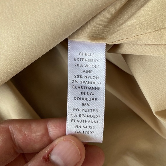 Banana Republic Women's Tan Wool Blend Mini Skirt Size 8‎ - Picture 6 of 12